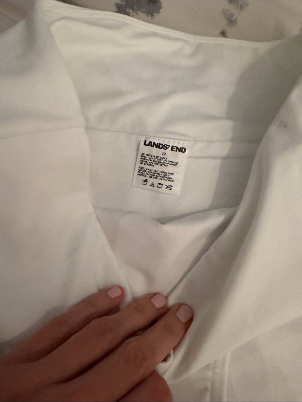 Lands' End White High-Waist Swim Briefs - Picture 3 of 3